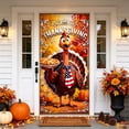 thumbnail image 5 of Thanksgiving Door Cover 35x71 inch, Funny Turkey Door Curtain, Fall Harvest Banner for Indoor Outdoor Decor Photo Booth Props, 5 of 6