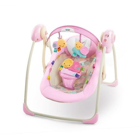 Bright Starts Cozy Posies Portable Swing