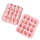 thumbnail image 2 of Moldes para hornear chocolate, juego de moldes de silicona con forma de conejito de Pascua para decorar pasteles y hacer dulces, suministros reutilizables para hornear en la cocina (rosa) NCHKUN, 2 of 8