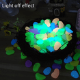 thumbnail image 5 of 100/PCS Piedra luminosa de color villa jardinería pecera paisajismo guijarros piedra luminosa artificial, 5 of 5