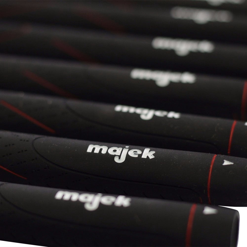 100 pcs - Majek Tour Pro Black Midsize Golf Grips