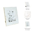 thumbnail image 6 of Marble Decorative Picture Frame for Tabletop Accent - Elegant Glam Rectangular Frames for Pictures - Photo Frame for Wall Display on Shelves, Mantels or Console  Tables - 10", White, 6 of 12