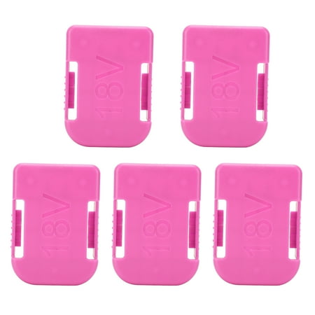 

Bienvenido 5Pcs Dual Using 18V Tool Battery Storage Holder Slot Battery Mounts for Makita/Bosch