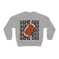 thumbnail image 4 of Retro Game Day Football Sweatshirt Vintage Football School Spirit Shirt Sport Grey XL, 4 of 6