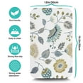 thumbnail image 5 of Charming Vintage Flower Coffee Mat, 19.5x12in - Superior Absorbency, Non-Slip, Rubber-Backed Dish Drying Mats, Coffee Drying Mat Diatomaceous Material Kitchen Counter, 5 of 7