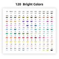 thumbnail image 3 of Set de rotuladores de alcohol SHINE.UP, 120 colores, doble punta y batidora, 3 of 8