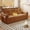 Orange, variant on Leumius 73.2" Convertible Corduroy Sofa Bed with Pull Out Bed ,2-in-1 Multi-Functional Sofa Couch with Steel Frame for Living Room,Bedroom,Apartment,Small Spaces,White