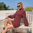 thumbnail image 3 of SOMER Sweater Dress, Fall Winter Wedding Guest Dresses for Women 2025 Elegant Classy Pullover Casual Long Sleeve Dress for Women Cute Cozy, 3 of 6