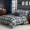 Navy, variant on Catami Plaid Design 5-piece Bed in a Bag Comforter Set with Sheets,Blue White,Twin XL