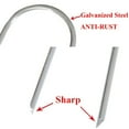 thumbnail image 3 of 6 Inch Galvanized Garden Stakes Landscape Staples,Ground Stakes Heavy-Duty Sod Pins Anti-Rust Fence Stakes 4 Pack, 3 of 6