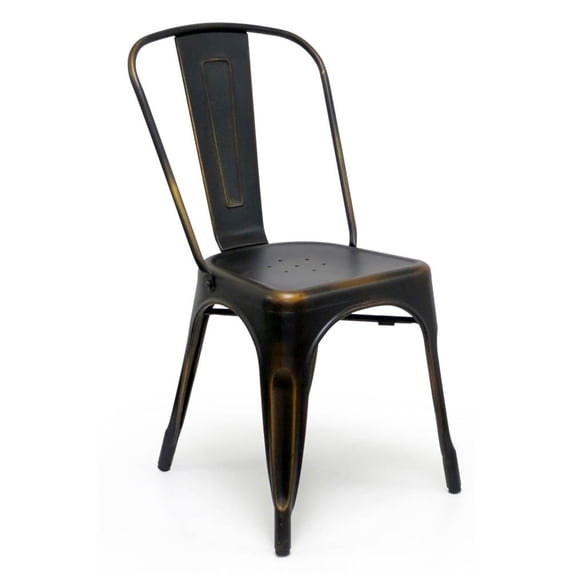 Side Chair in Antique Copper - Set of 2