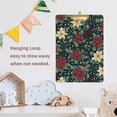 thumbnail image 4 of FORMRS Acrylic Clipboard with Low Profile Clip Standard A4 Letter Size, 12.5" x 9", Christmas Holly Leaves, 4 of 8