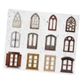 thumbnail image 3 of 24 tarjetas de collage de papel para ventana, decorativas, vintage, huecas, para puertas y ventanas, para diario, álbumes de recortes, tipo 2, 3 of 12
