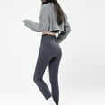 thumbnail image 4 of jsaierl Winter Thermal Fleece Leggings for Women Fleece Lined Plus Size High Waisted Tights Super Soft Plush Pockets, 4 of 9