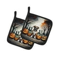 thumbnail image 2 of Carolines Treasures DAC2026PTHD 0.3 x 7.5 x 7.5 in. Boxer Spooky Halloween Pot Holders - Set of 2, 2 of 2