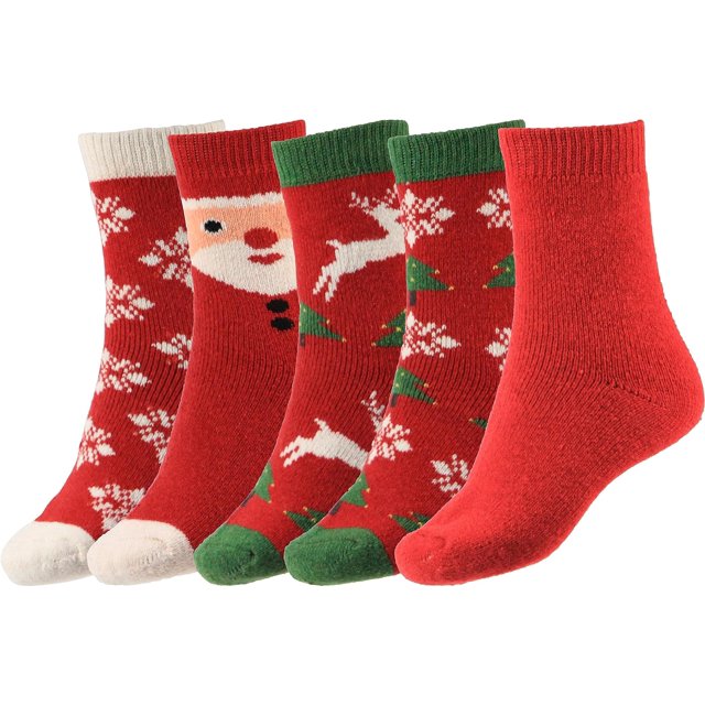 BomKinta Calcetines para botas para mujer, calcetines cálidos y gruesos de invierno, calcetines acogedores, regalo de Navidad