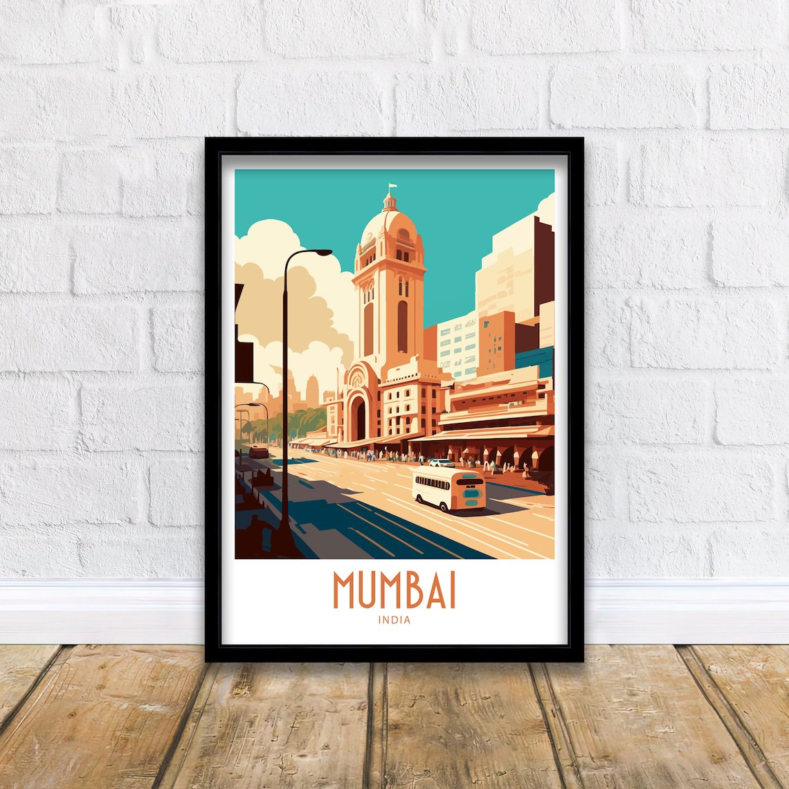 Mumbai India City Travel Wall Decor Unframed Paper Print