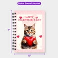 thumbnail image 5 of Happy Valentine's Day American Shorthair Brings Love Heart Spiral Bound Journal Cat Lover Kitten Owner Gifts 5x7in Spiral Notebook - 02028, 5 of 5