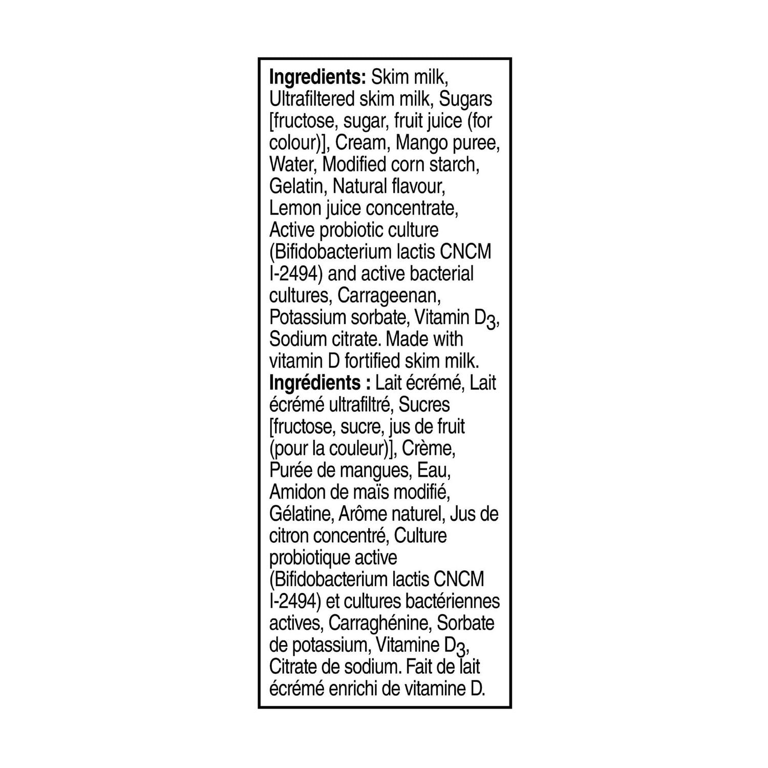 Activia Yogurt with Probiotics, Mango Flavour, 650 g