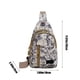 thumbnail image 3 of Bolsa de camuflaje tipo cojo militar | Mochila bandolera para senderismo, viajes, al aire libre, todos los días | 4 compartimentos con cremallera, correa ajustable, tela ligera 11,8"x7"x2,3", 3 of 6