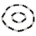 thumbnail image 1 of Conjunto de Collar y Pulsera de Béisbol Uxcell, Collar de 18" y Pulsera de 7.5" (Negro Blanco, Paquete de 2), 1 of 6