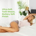 thumbnail image 2 of Cariloha Classic Bamboo Viscose 4-Piece Bed Sheet Set - Cooling and Comfortable for Rest and Relaxation - Flat and Fitted Sheet and Two Pillowcases - Queen - Ivory, 2 of 7