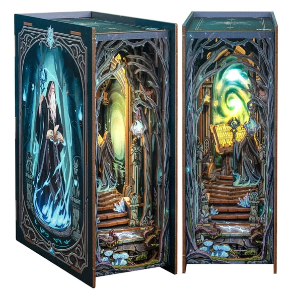 Cutefun Book Nook Kit para hacer tú mismo una casa en miniatura con luz LED