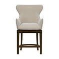 thumbnail image 6 of Hillsdale Caydena 25.75" Wood Contemporary Counter Stool in Rustic Gray/Cream, 6 of 12