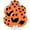 Happy Halloween and Orange Polka Dot, variant on PMU Halloween Balloons PartyTex 11 Inch Premium Orange Latex Pumpkin Print Pkg/50