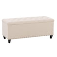 thumbnail image 1 of CorLiving Boston Tufted Fabric Storage Ottoman, 1 of 9