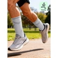 thumbnail image 2 of LAVA 3 Pairs Men's Cushioned Sport Crew Socks, Athletic Basketball Running Socks, 2 of 7