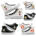 thumbnail image 2 of Zapatillas de lona de caña alta de One Piece Luffy Zoro Chopper Nami Sanji, zapatillas casuales de dibujos animados para parejas, zapatillas de estudiante, periféricos de animación, 2 of 5