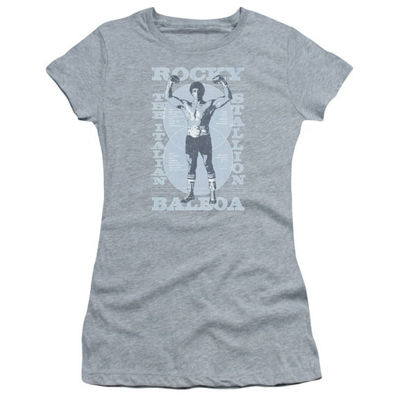 Rocky Gun Show Junior Women's T-Shirt Sheer Athletic Heather