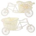 thumbnail image 1 of Minkissy 2pcs Tricycle Shape Rattan Basket Crafts Plastic Decoration Light Yellow Family Functions, 1 of 6