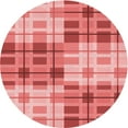 thumbnail image 1 of Ahgly Company Machine Washable Indoor Round Transitional Light Coral Pink Area Rugs, 5' Round, 1 of 7