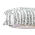 thumbnail image 5 of 22" X 22" Sage Green And White 100% Cotton Striped Zippered Pillow, 5 of 10