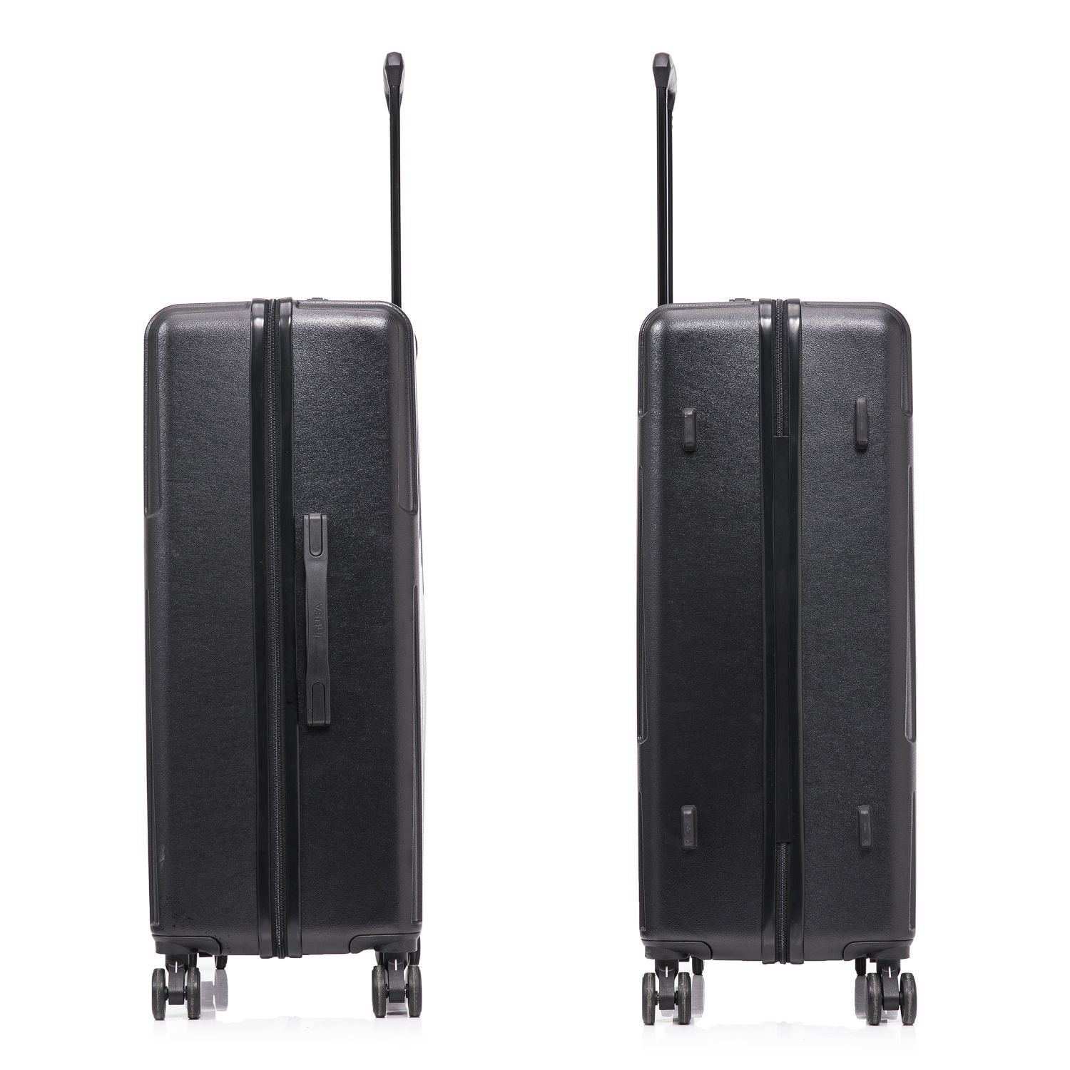InUSA DRIP 3-Piece Hardside Luggage Sets with Spinner Wheels, Handle and Trolley, (20"/24"/28"), Black