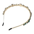 thumbnail image 7 of Unique Bargains Fashion Rhinestone Thin Head Bands Green, 7 of 7