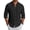 Black, variant on COOFANDY Men' Long Sleeve Button Down Shirt Casual Summer Beach Wedding Textured Linen Shirts for Men