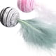thumbnail image 5 of YUEHAO Pet Supplies - Juguete para mascotas, pelota de estrella con plumas, juego interactivo, suministros para mascotas, color negro, 5 of 5