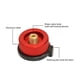 thumbnail image 5 of Wosthever 2 uds adaptador de estufa cilindro convertidor de quemador roscado al aire libre rojo Kits de desorden para acampar Rojo, 5 of 6