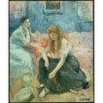 thumbnail image 3 of Berthe Morisot 20x23 Black Modern Framed Museum Art Print Titled - Two Girls (circa 1894), 3 of 5