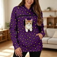 thumbnail image 2 of TGPMGRZ Pet Pouch Hoodie for Women with Kangaroo Pocket Cat Dog Carrier Hoodies Leopard Printed, 2 of 7