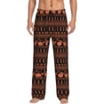 thumbnail image 1 of Balery Vintage Pumpkin Pattern Pantalones de pijama para hombre, pijama ultraligero, pantalón de descanso-Small, 1 of 6