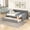 Gray, variant on Harper & Bright Designs Full Size Upholstered Daybed with Drawers, Velvet Sofa Bed with Headboard and Armrest for Living Room, Gray