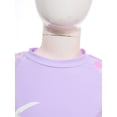 thumbnail image 5 of YONGHS Kids Girls 3 Pcs Athletic Swimsuit UPF 50+ Rash Guard Shirts with Shorts Leggings Sunsuit Purple 7-8, 5 of 7