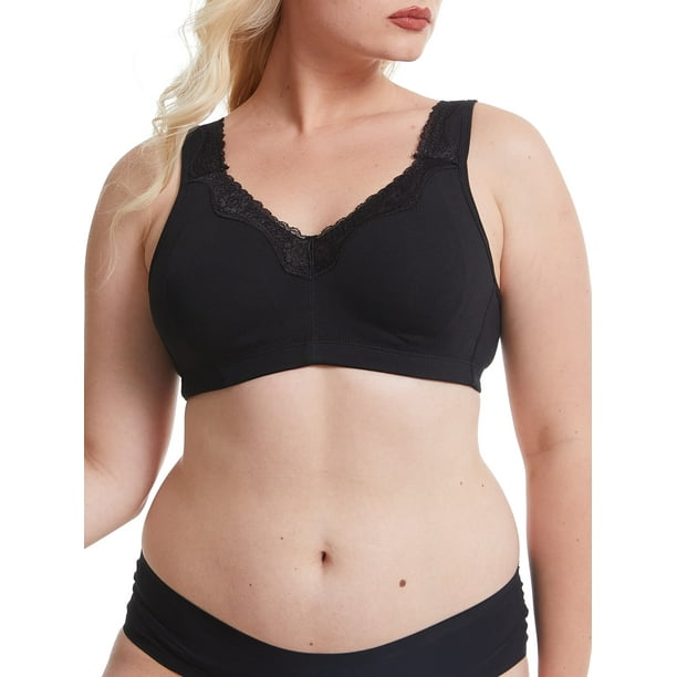 Sujetador de talla grande para mujer Cobertura completa Bralettes cómodos sin aros Romacci Ropa interior de mujer