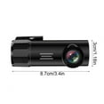 thumbnail image 3 of Danhjin Dash Cam Dash Cam 720P Car Camera Mini Recording 360 Degree Rotation Wifi Mobile Connectivity Driving Recorder, 3 of 9