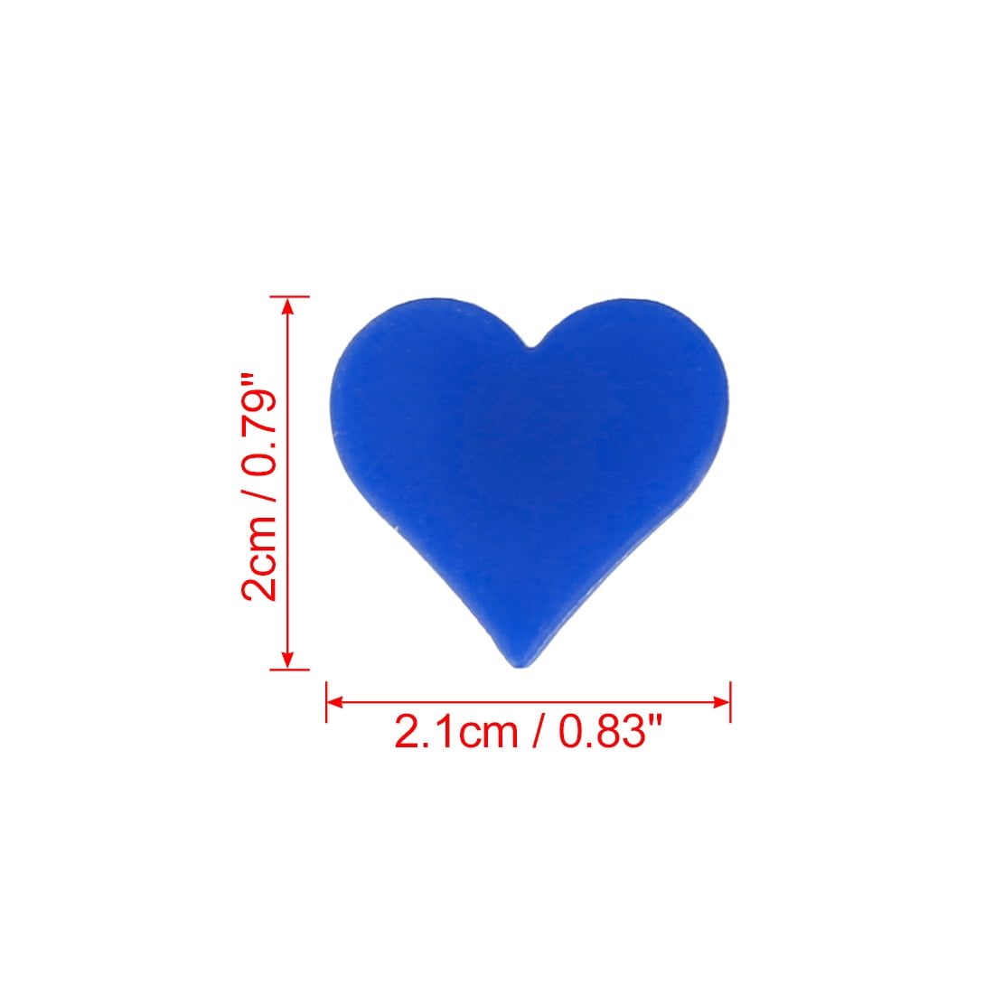 Unique Bargains 70pcs Bike Wheel Spoke Bead Decoration Heart Shaped Plastic Color