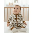 thumbnail image 6 of BemeyourBBs Baby Boy Western Cowboy Outfits Newborn Boys Romper Cactus Horse Print Long Sleeve Zip-up Jumpsuit Casual Infant Clothes, 6 of 9